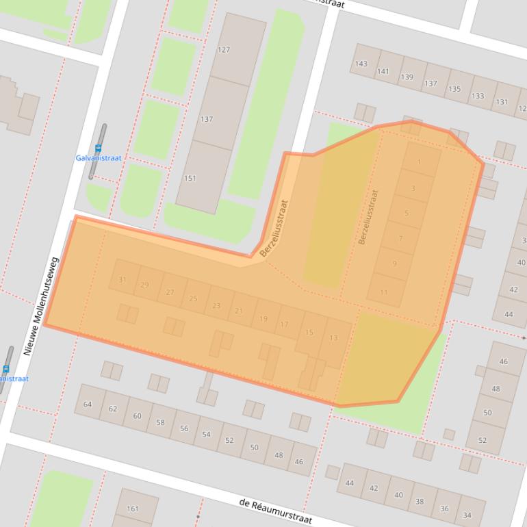 Kaart van postcodegebied 6533JH.
