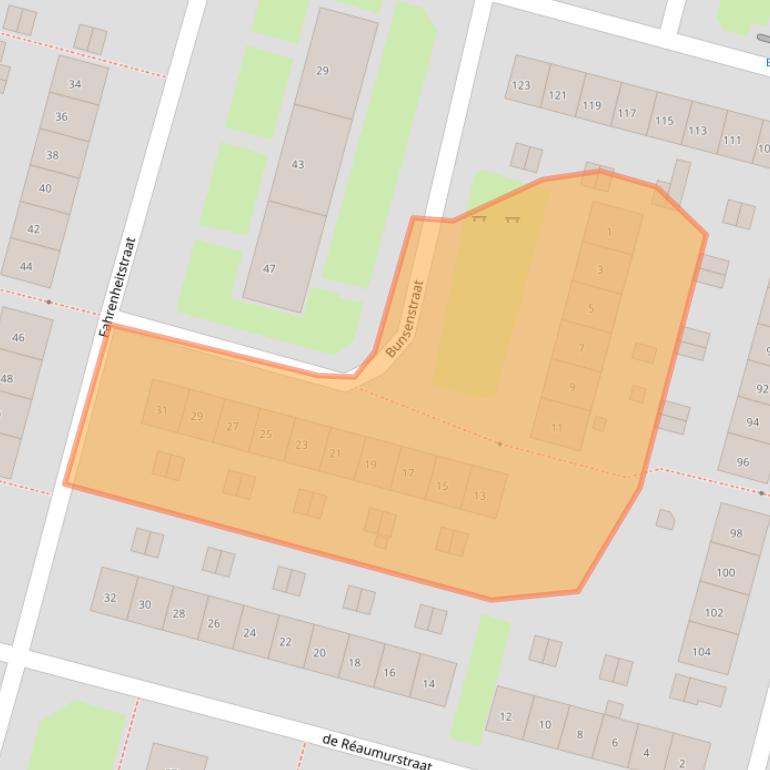 Kaart van postcodegebied 6533JJ.