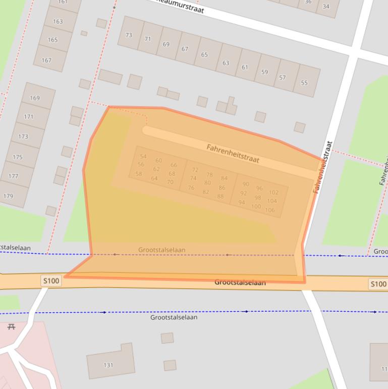 Kaart van postcodegebied 6533JK.