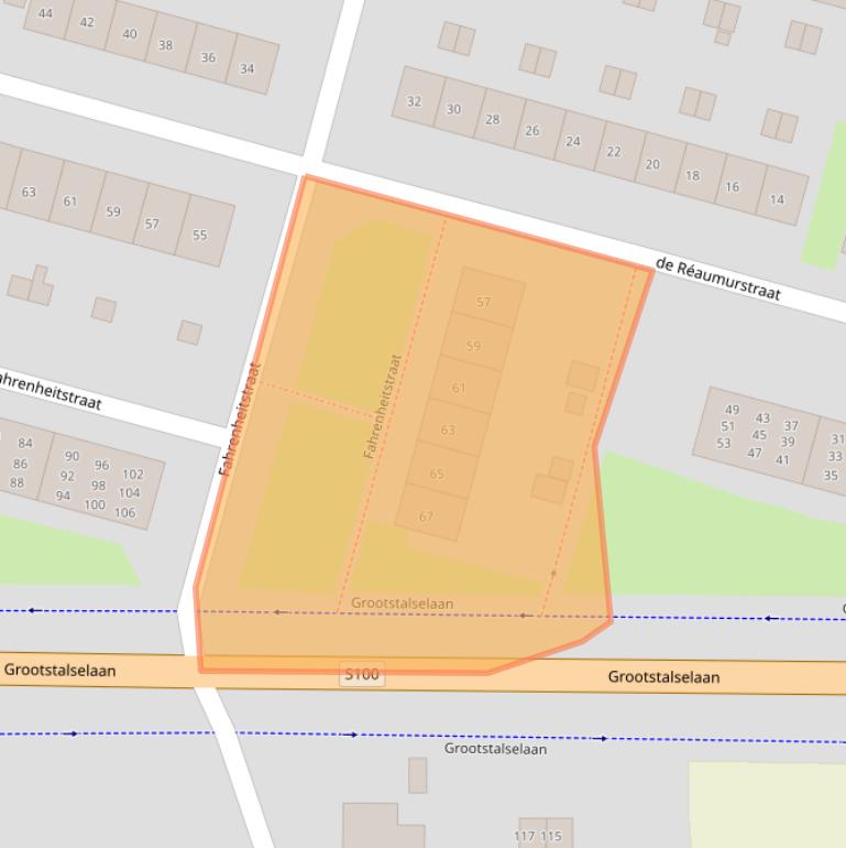 Kaart van postcodegebied 6533JN.