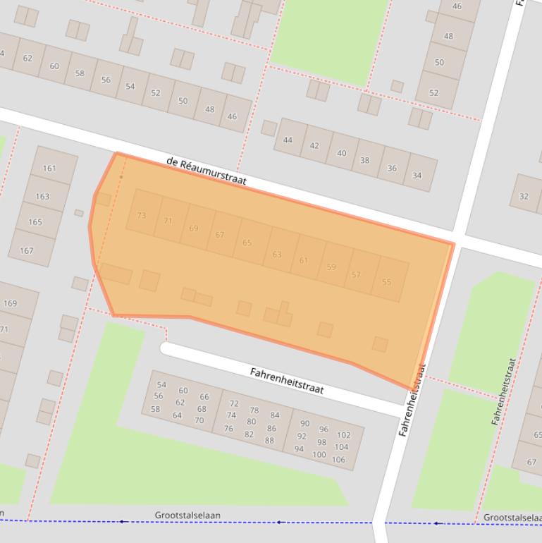 Kaart van postcodegebied 6533JT.