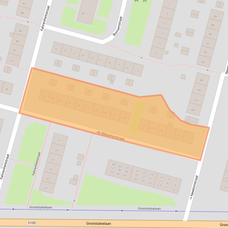 Kaart van postcodegebied 6533JV.