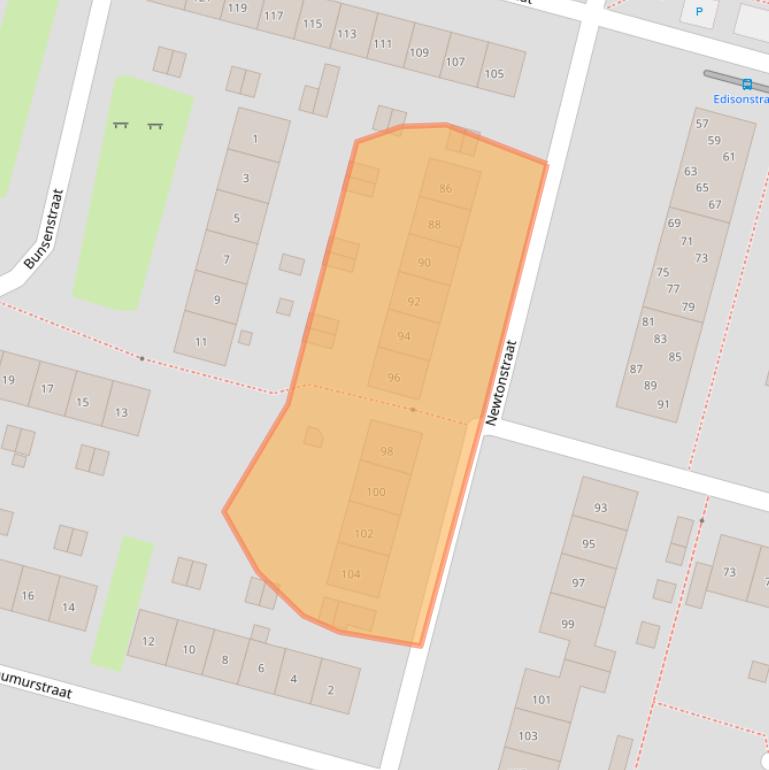 Kaart van postcodegebied 6533JZ.