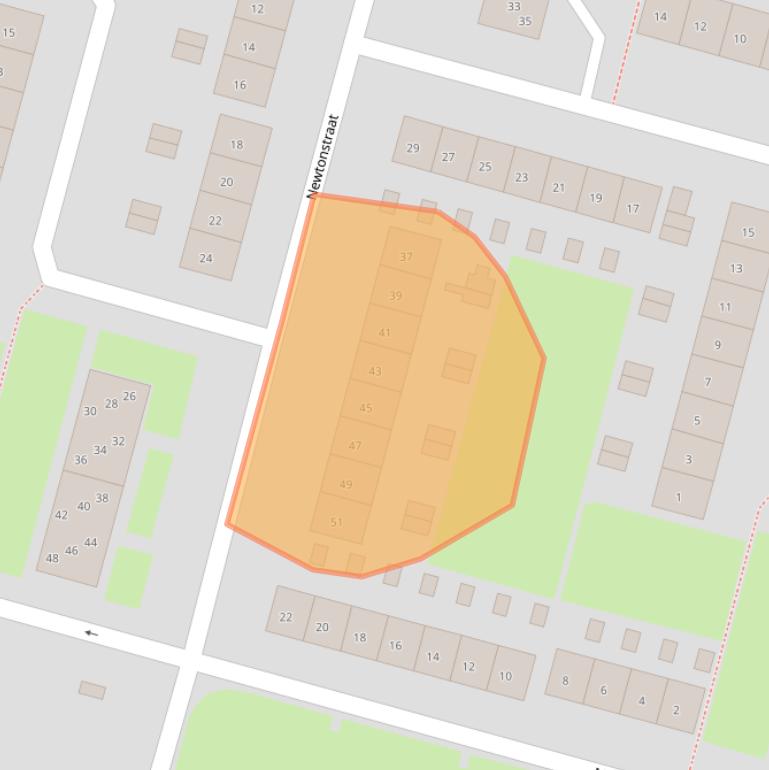 Kaart van postcodegebied 6533KB.
