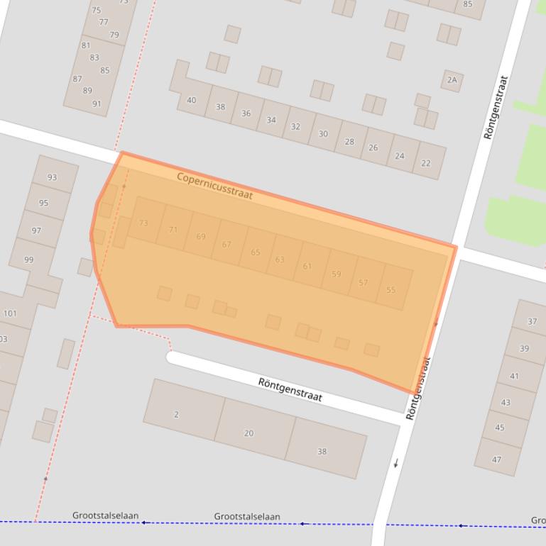Kaart van postcodegebied 6533KN.