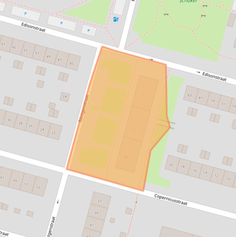 Kaart van postcodegebied 6533KS.