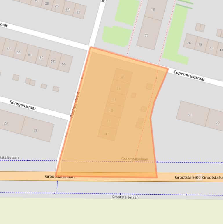 Kaart van postcodegebied 6533KT.