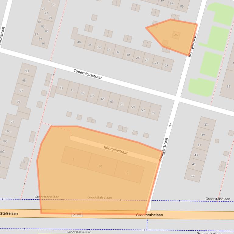 Kaart van postcodegebied 6533KV.