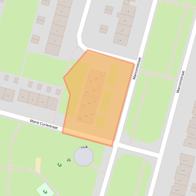 Kaart van postcodegebied 6533KZ.