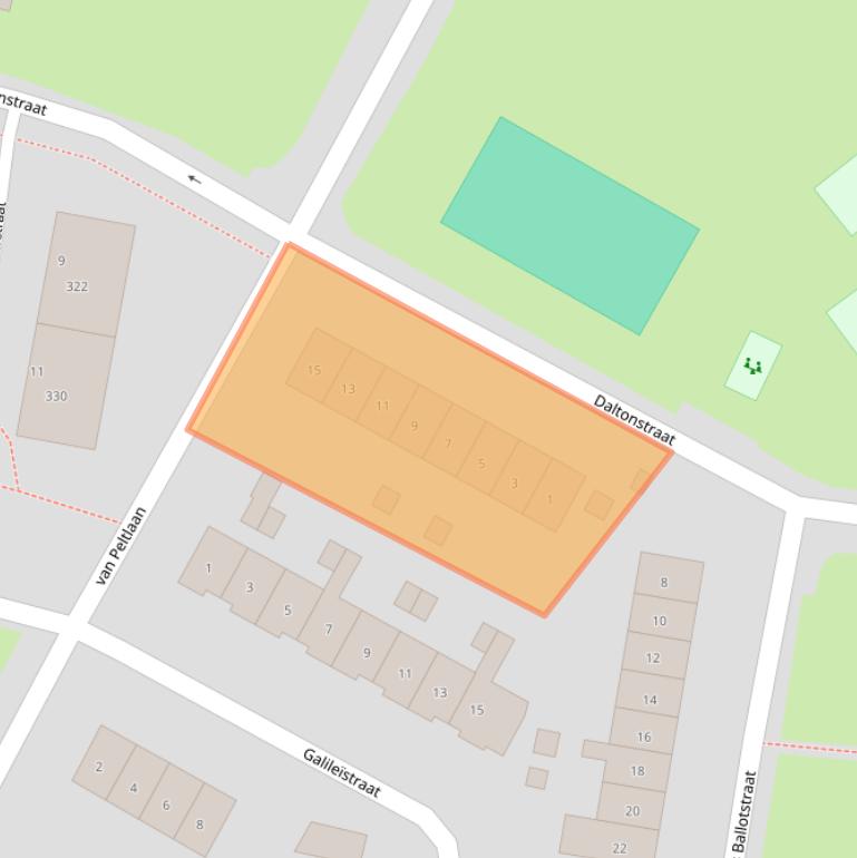 Kaart van postcodegebied 6533LH.