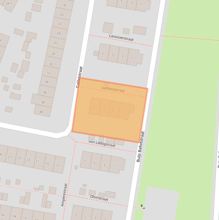 Kaart van postcodegebied 6533LN.