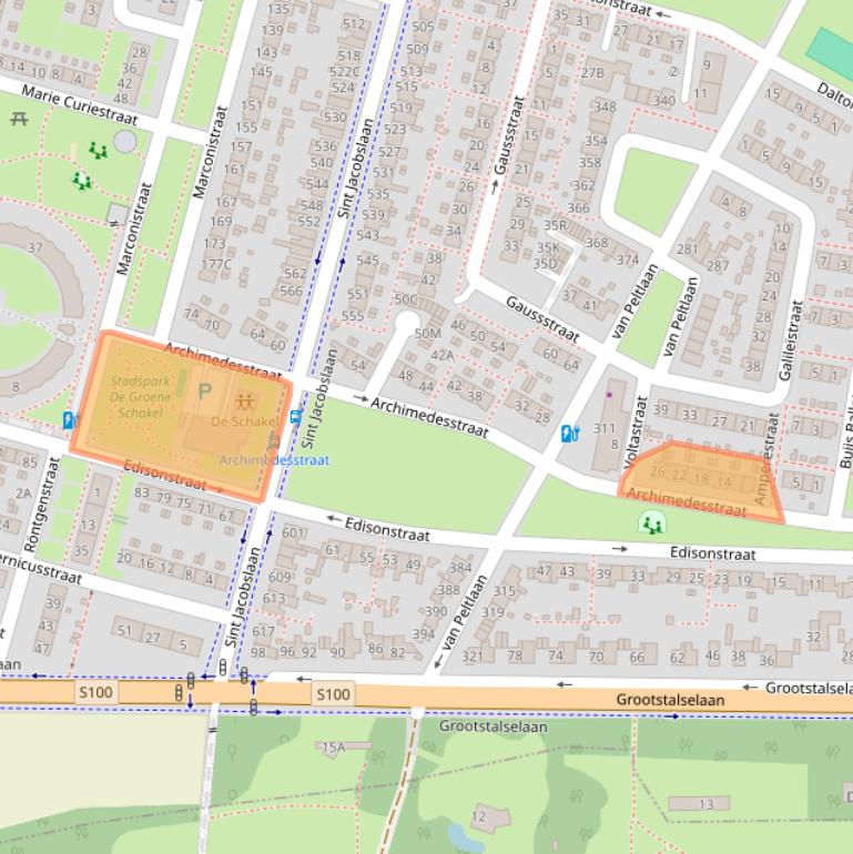 Kaart van postcodegebied 6533MA.