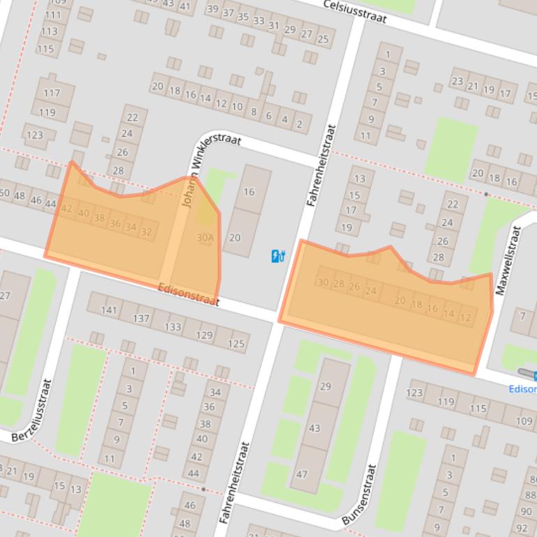 Kaart van postcodegebied 6533MJ.