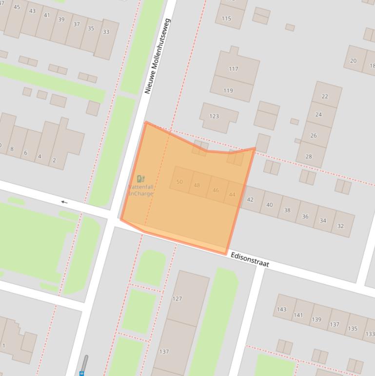 Kaart van postcodegebied 6533MK.