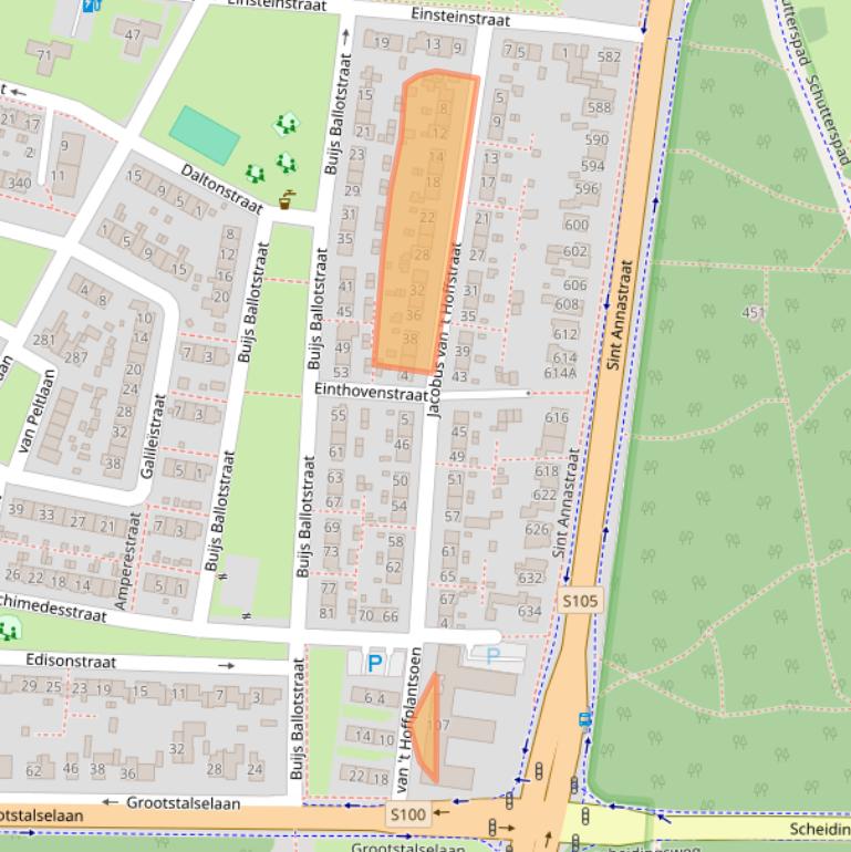 Kaart van postcodegebied 6533MX.