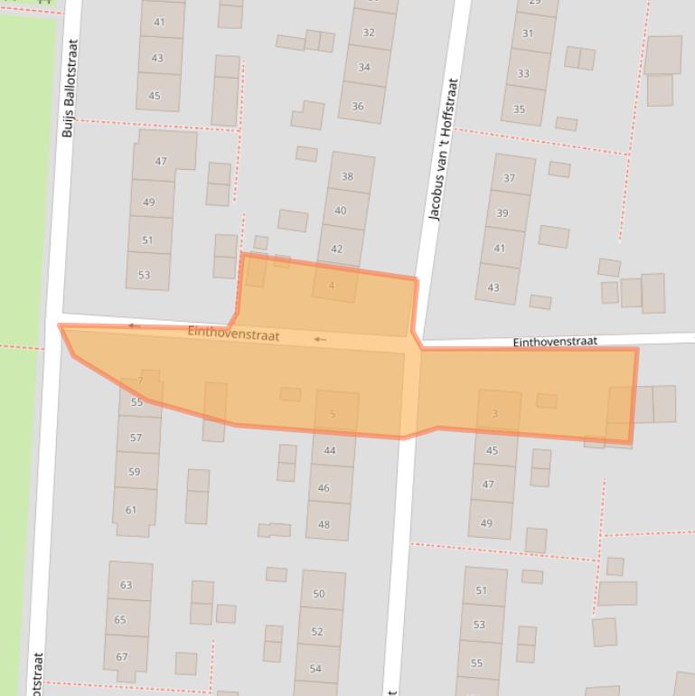 Kaart van postcodegebied 6533ND.