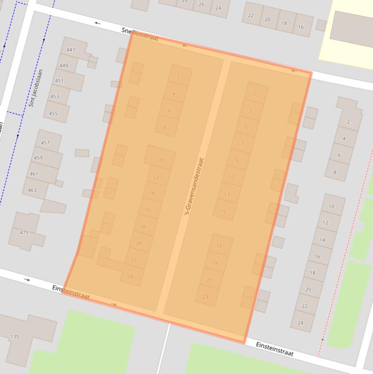 Kaart van postcodegebied 6533NT.