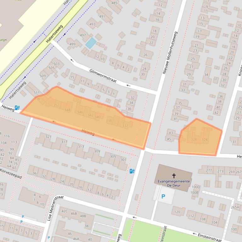 Kaart van postcodegebied 6533PJ.