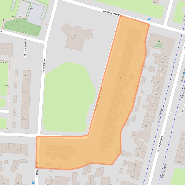 Kaart van postcodegebied 6533PK.