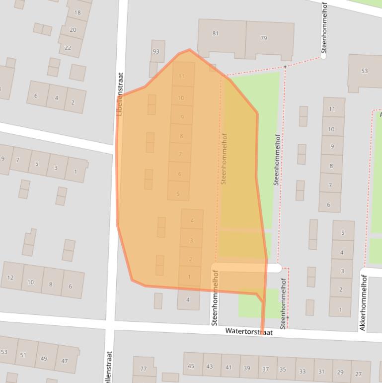 Kaart van postcodegebied 6533PN.