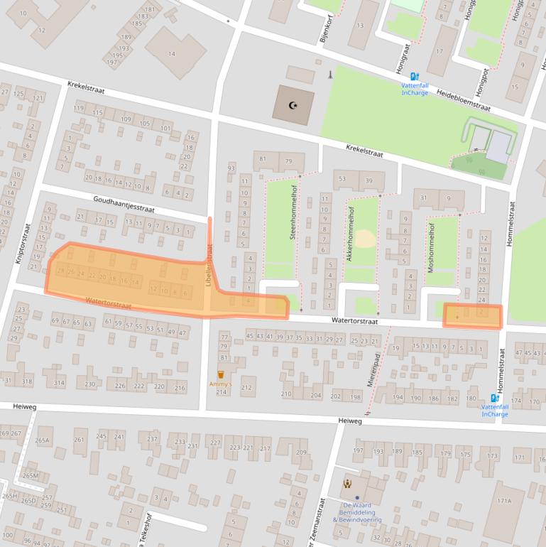 Kaart van postcodegebied 6533PV.