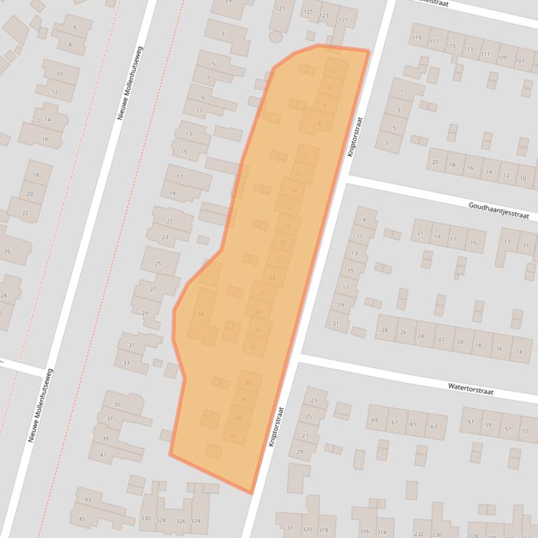 Kaart van postcodegebied 6533PZ.