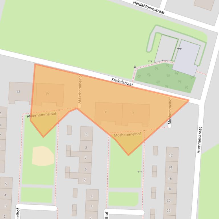 Kaart van postcodegebied 6533RB.