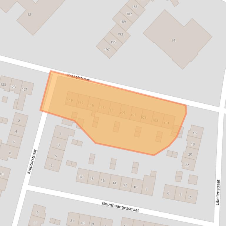 Kaart van postcodegebied 6533RD.