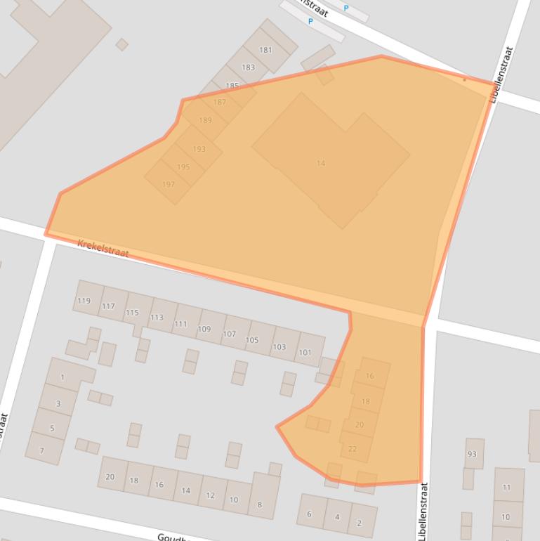 Kaart van postcodegebied 6533RN.