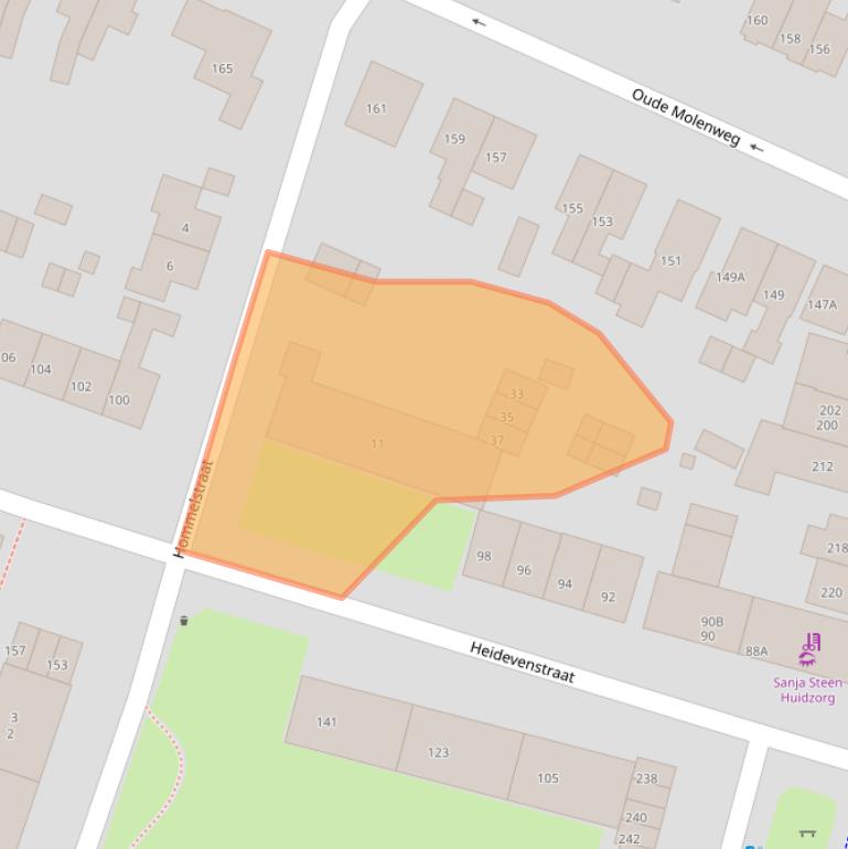 Kaart van postcodegebied 6533SE.