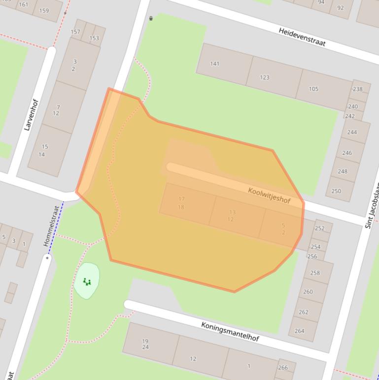 Kaart van postcodegebied 6533SH.