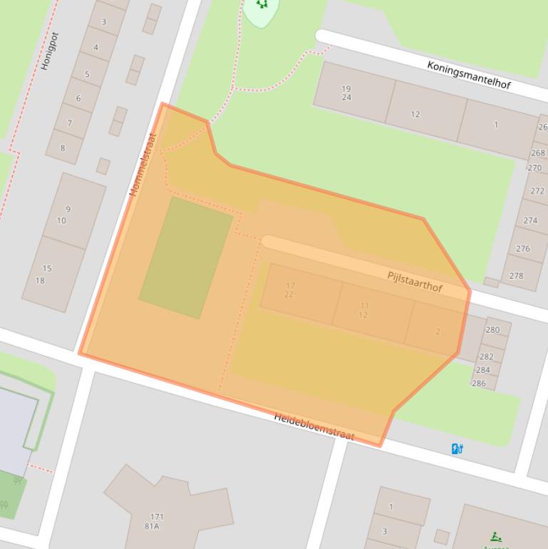 Kaart van postcodegebied 6533SK.