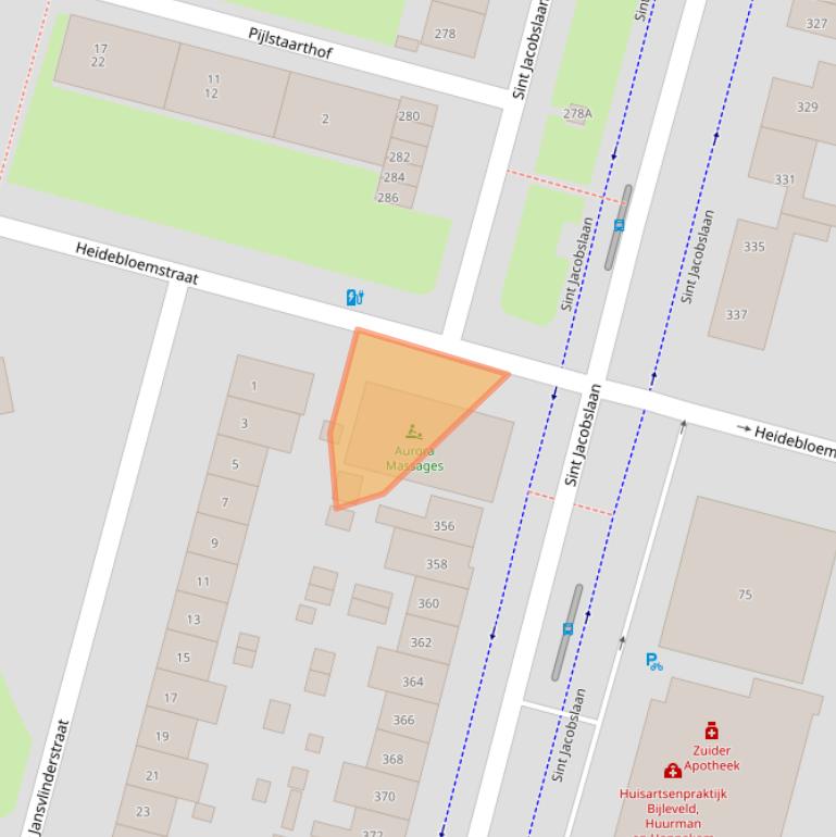 Kaart van postcodegebied 6533SM.