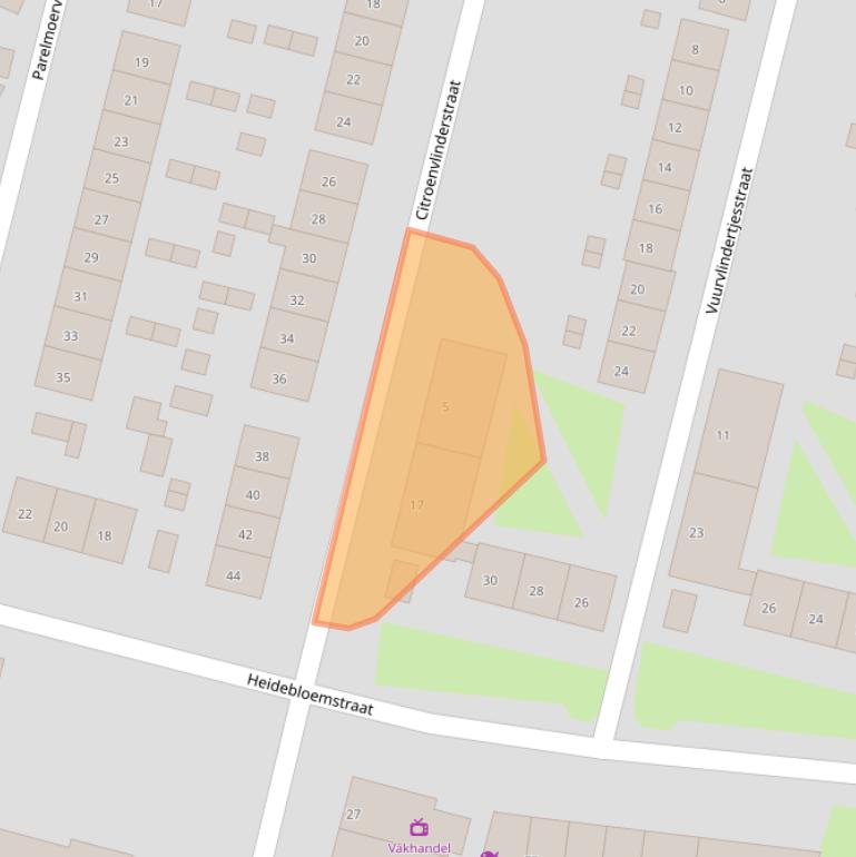 Kaart van postcodegebied 6533SV.