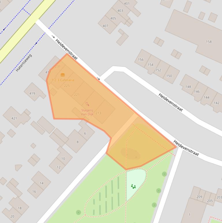 Kaart van postcodegebied 6533TP.