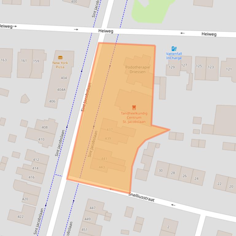 Kaart van postcodegebied 6533VG.