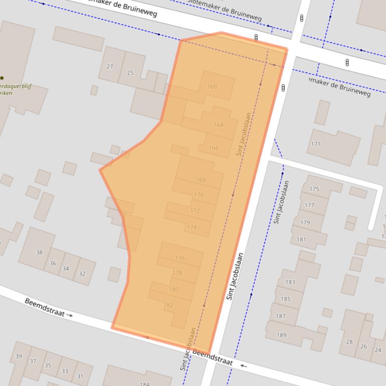 Kaart van postcodegebied 6533VM.