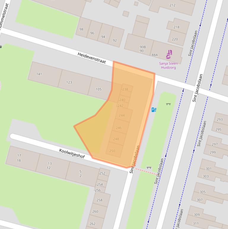 Kaart van postcodegebied 6533VR.