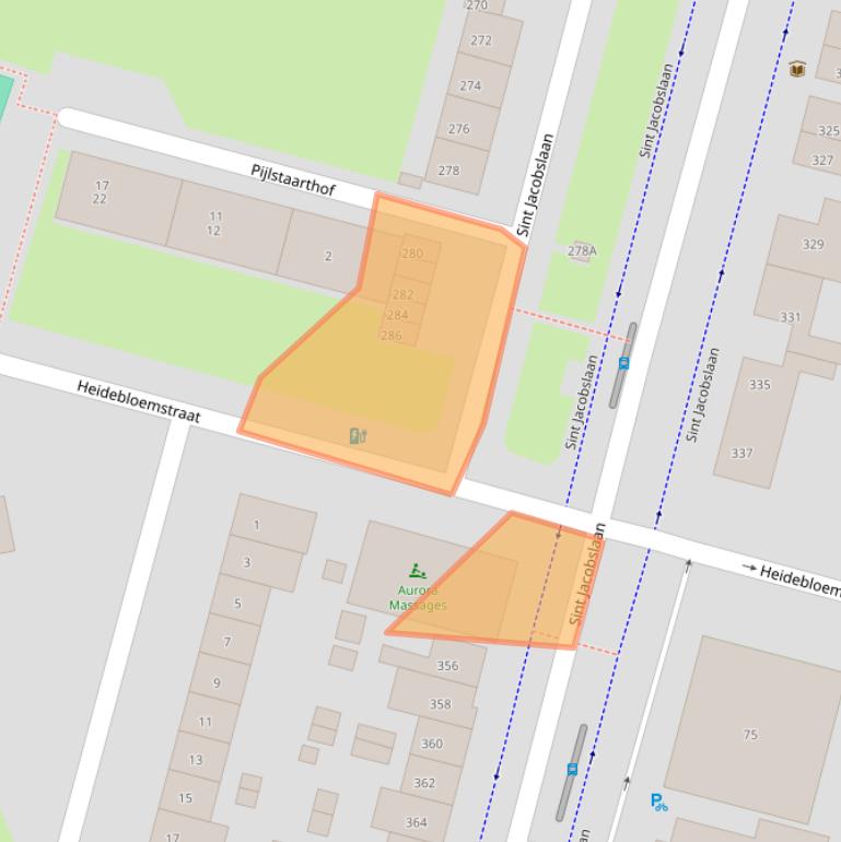 Kaart van postcodegebied 6533VT.