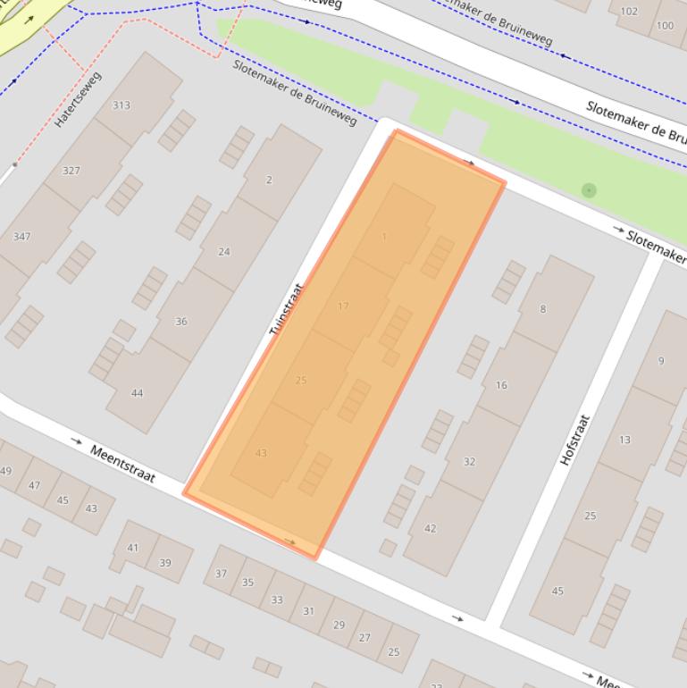 Kaart van postcodegebied 6533WX.