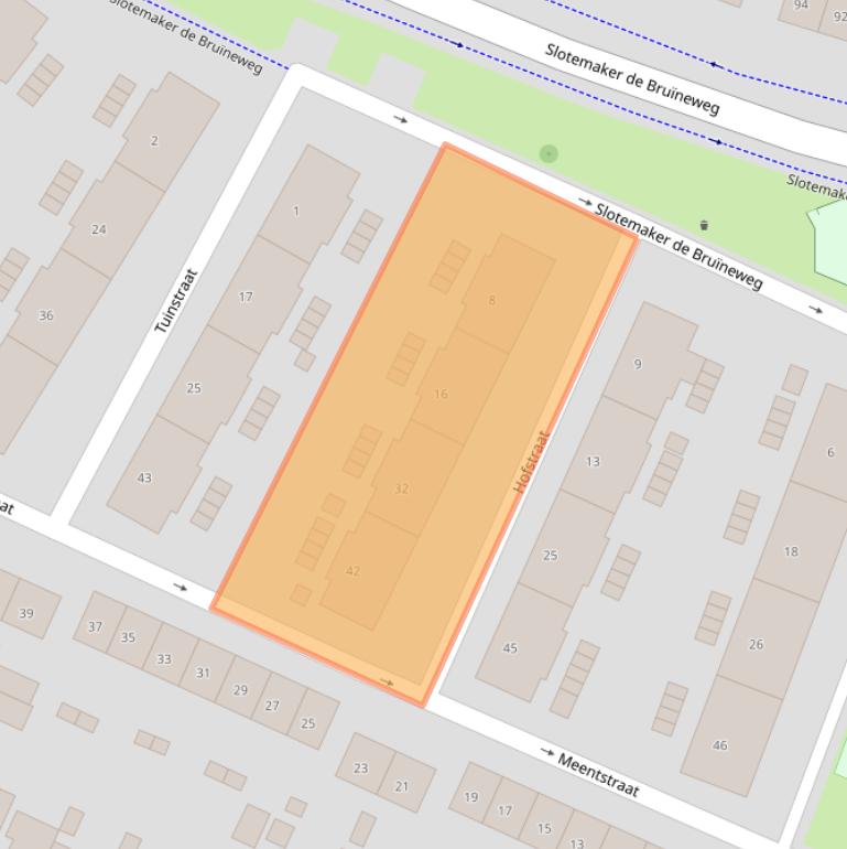 Kaart van postcodegebied 6533XC.