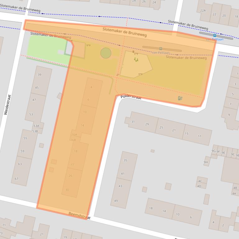 Kaart van postcodegebied 6533XN.