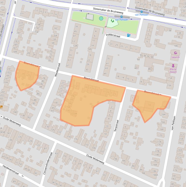 Kaart van postcodegebied 6533XR.
