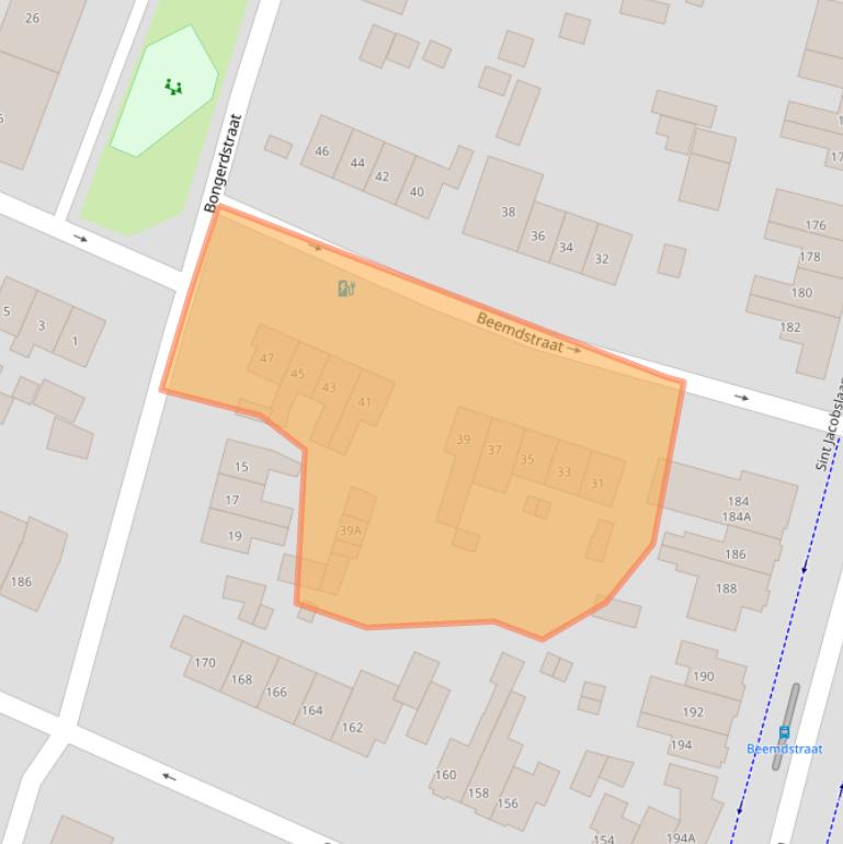 Kaart van postcodegebied 6533XS.