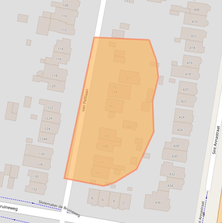 Kaart van postcodegebied 6533ZB.