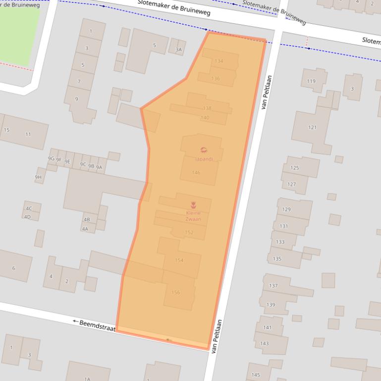 Kaart van postcodegebied 6533ZR.