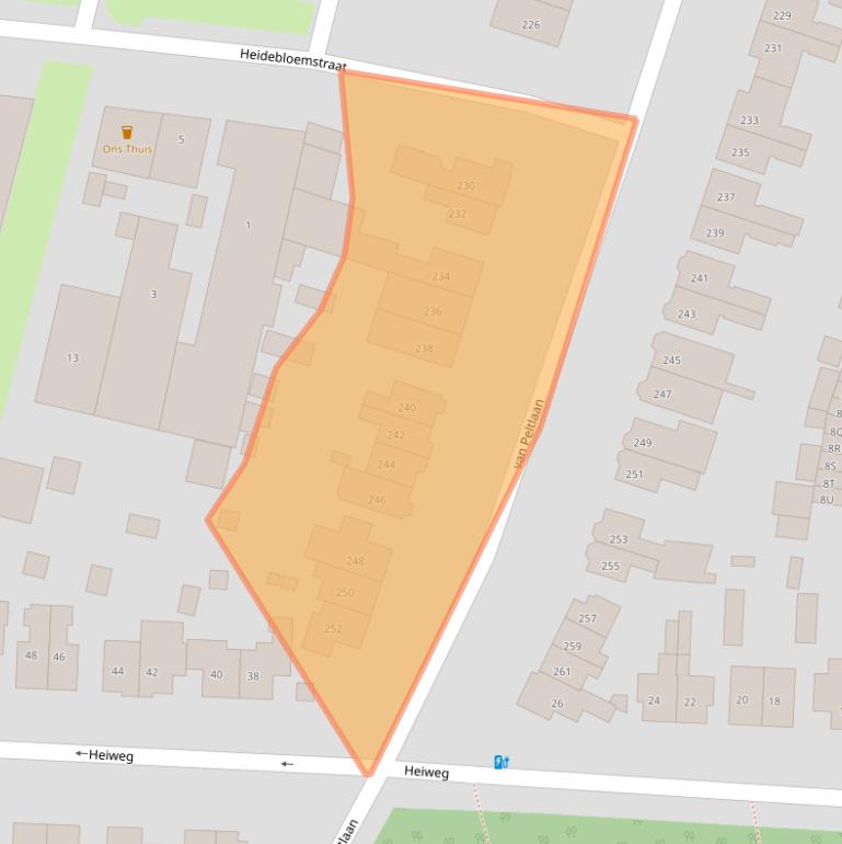 Kaart van postcodegebied 6533ZW.