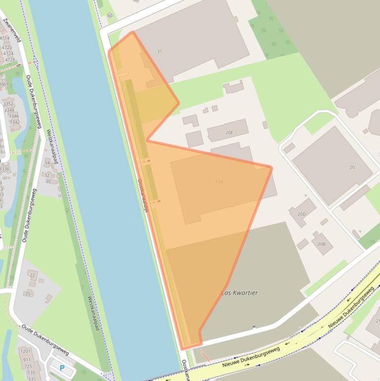 Kaart van postcodegebied 6534AL.