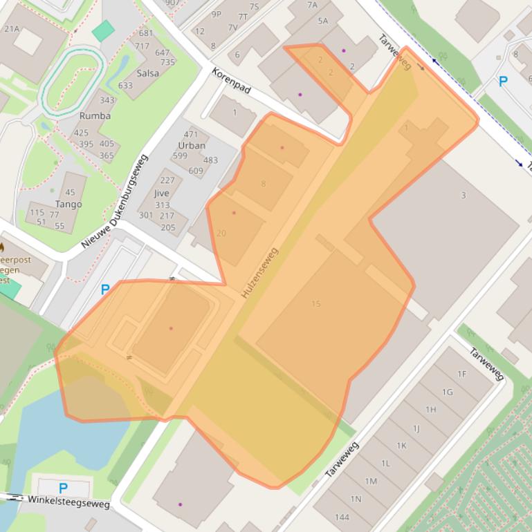 Kaart van postcodegebied 6534AN.