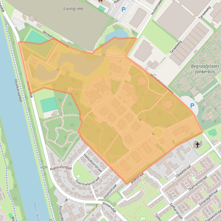 Kaart van postcodegebied 6534AP.